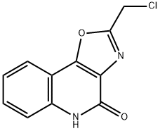 2-(CHLOROMETHYL)[1,3]OXAZOLO[4,5-C]QUINOLIN-4(5H)-ONE Struktur