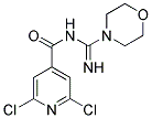 N4-IMINO(MORPHOLINO)METHYL-2,6-DICHLOROISONICOTINAMIDE Struktur