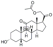 5-BETA-PREGNAN-3-ALPHA, 21-DIOL-11,20-DIONE 21-ACETATE Struktur