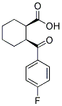 CIS-2-(4-FLUOROBENZOYL)CYCLOHEXANE-1-CARBOXYLIC ACID Struktur