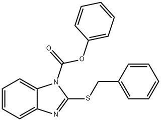 PHENYL 2-(BENZYLTHIO)-1H-BENZO[D]IMIDAZOLE-1-CARBOXYLATE Struktur