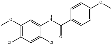 N-(2,4-DICHLORO-5-METHOXYPHENYL)-4-METHOXYBENZENECARBOXAMIDE Struktur