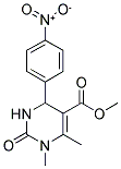 1,6-DIMETHYL-4-(4-NITRO-PHENYL)-2-OXO-1,2,3,4-TETRAHYDRO-PYRIMIDINE-5-CARBOXYLIC ACID METHYL ESTER Struktur