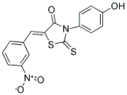 (5Z)-3-(4-HYDROXYPHENYL)-5-(3-NITROBENZYLIDENE)-2-THIOXO-1,3-THIAZOLIDIN-4-ONE Struktur