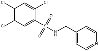 (4-PYRIDYLMETHYL)((2,4,5-TRICHLOROPHENYL)SULPHONYL)AMINE Struktur