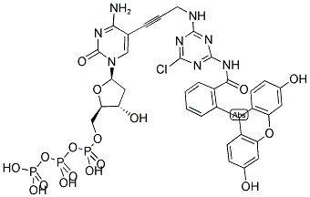 FLUORESCEIN CHLOROTRIAZINYL-4-DCTP Struktur