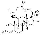 1,4-PREGNADIEN-9-ALPHA-FLUORO-16-BETA-METHYL-11-BETA, 17,21-TRIOL-3,20-DIONE 21-VALERATE Struktur