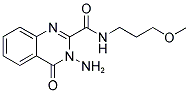 N2-(3-METHOXYPROPYL)-3-AMINO-4-OXO-3,4-DIHYDROQUINAZOLINE-2-CARBOXAMIDE Struktur