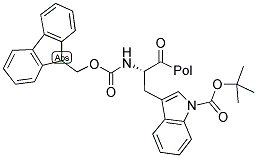 FMOC-TRP(BOC)-WANG RESIN Struktur