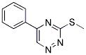 3-(METHYLSULFANYL)-5-PHENYL-1,2,4-TRIAZINE Struktur