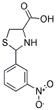 2-(3-NITROPHENYL)-1,3-THIAZOLANE-4-CARBOXYLIC ACID Struktur