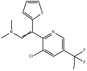 2-[3-CHLORO-5-(TRIFLUOROMETHYL)-2-PYRIDINYL]-N,N-DIMETHYL-2-(2-THIENYL)-1-ETHYLENAMINE Struktur