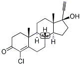 4-ANDROSTEN-4-CHLORO-17-ALPHA-ETHYNYL-17-BETA-OL-3-ONE Struktur