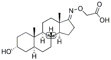 5-ALPHA-ANDROSTAN-3-ALPHA-OL-17-ONE CARBOXYMETHYLOXIME Struktur