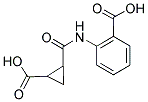 2-((2-CARBOXYCYCLOPROPYL)CARBONYLAMINO)BENZOIC ACID Struktur