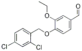 4-[(2,4-DICHLOROBENZYL)OXY]-3-ETHOXYBENZALDEHYDE Struktur