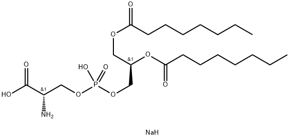 1,2-DIOCTANOYL-SN-GLYCERO-3-[PHOSPHO-L-SERINE](SODIUM SALT) Struktur