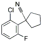 1-(2-CHLORO-6-FLUOROPHENYL)CYCLOPENTANECARBONITRILE Struktur