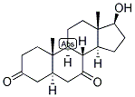 5-ALPHA-ANDROSTAN-17-BETA-OL-3,7-DIONE Struktur