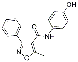 N-(4-HYDROXYPHENYL)(5-METHYL-3-PHENYLISOXAZOL-4-YL)FORMAMIDE Struktur