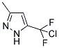 5-[CHLORO(DIFLUORO)METHYL]-3-METHYL-1H-PYRAZOLE Struktur