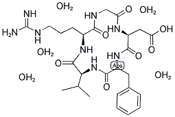 CYCLO (ARG-GLY-ASP-D-PHE-VAL) ACOH 2H2O Struktur