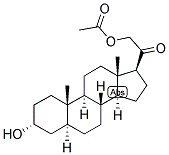 5-ALPHA-PREGNAN-3-ALPHA, 21-DIOL-20-ONE 21-ACETATE Struktur