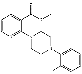 METHYL 2-[4-(2-FLUOROPHENYL)PIPERAZINO]NICOTINATE Struktur