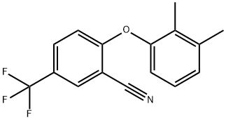 2-(2,3-DIMETHYLPHENOXY)-5-(TRIFLUOROMETHYL)BENZENECARBONITRILE Struktur