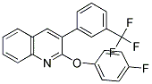 2-(4-FLUOROPHENOXY)-3-[3-(TRIFLUOROMETHYL)PHENYL]QUINOLINE Struktur