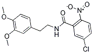 N1-(3,4-DIMETHOXYPHENETHYL)-5-CHLORO-2-NITROBENZAMIDE Struktur