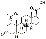 5-ALPHA-PREGNAN-11-ALPHA, 21-DIOL-3,20-DIONE 11-ACETATE Struktur