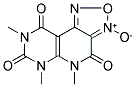 5,6,8-TRIMETHYL-4,7,9-TRIOXO-4,5,6,7,8,9-HEXAHYDROPYRIMIDO[5',4':5,6]PYRIDO[3,4-C][1,2,5]OXADIAZOL-3-IUM-3-OLATE Struktur