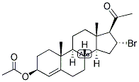 5-PREGNEN-16-ALPHA-BROMO-3-BETA-OL-20-ONE ACETATE Struktur