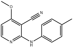 4-METHOXY-2-(4-TOLUIDINO)NICOTINONITRILE Struktur