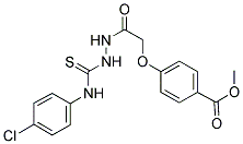 METHYL 4-((N-((((4-CHLOROPHENYL)AMINO)THIOXOMETHYL)AMINO)CARBAMOYL)METHOXY)BENZOATE Struktur