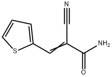 2-NITRILO-3-(2-THIENYL)PROP-2-ENAMIDE Struktur