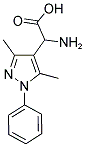 AMINO-(3,5-DIMETHYL-1-PHENYL-1H-PYRAZOL-4-YL)-ACETIC ACID Struktur