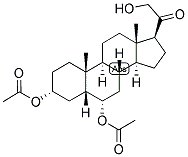 5-BETA-PREGNAN-3-ALPHA, 6-ALPHA, 21-TRIOL-20-ONE 3,6-DIACETATE Struktur