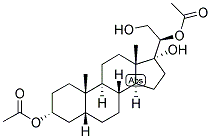 5-BETA-PREGNAN-3-ALPHA, 17,20-BETA, 21-TETROL 3,20-DIACETATE Struktur