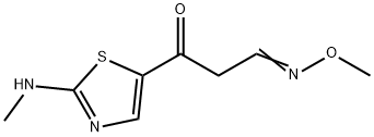 3-[2-(METHYLAMINO)-1,3-THIAZOL-5-YL]-3-OXOPROPANAL O-METHYLOXIME Struktur