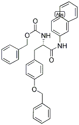 Z-TYR(BZL)-BETANA Struktur