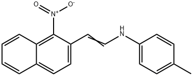 4-METHYL-N-[2-(1-NITRO-2-NAPHTHYL)VINYL]ANILINE Struktur