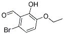 6-BROMO-3-ETHOXY-2-HYDROXYBENZALDEHYDE Struktur