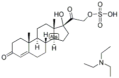 4-PREGNEN-17,21-DIOL-3,20-DIONE 21-SULPHATE, TRIETHYL AMMONIUM SALT Struktur