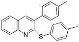 3-(4-METHYLPHENYL)-2-[(4-METHYLPHENYL)SULFANYL]QUINOLINE Struktur