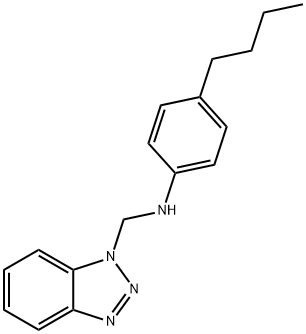 N-(1H-1,2,3-BENZOTRIAZOL-1-YLMETHYL)-4-BUTYLANILINE Struktur