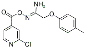 O1-[(2-CHLORO-4-PYRIDYL)CARBONYL]-2-(4-METHYLPHENOXY)ETHANEHYDROXIMAMIDE Struktur