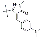 4-((4-(DIMETHYLAMINO)PHENYL)METHYLENE)-3-(TERT-BUTYL)-1-METHYL-2-PYRAZOLIN-5-ONE Struktur