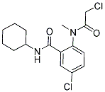 N1-CYCLOHEXYL-5-CHLORO-2-[(2-CHLOROACETYL)(METHYL)AMINO]BENZAMIDE Struktur